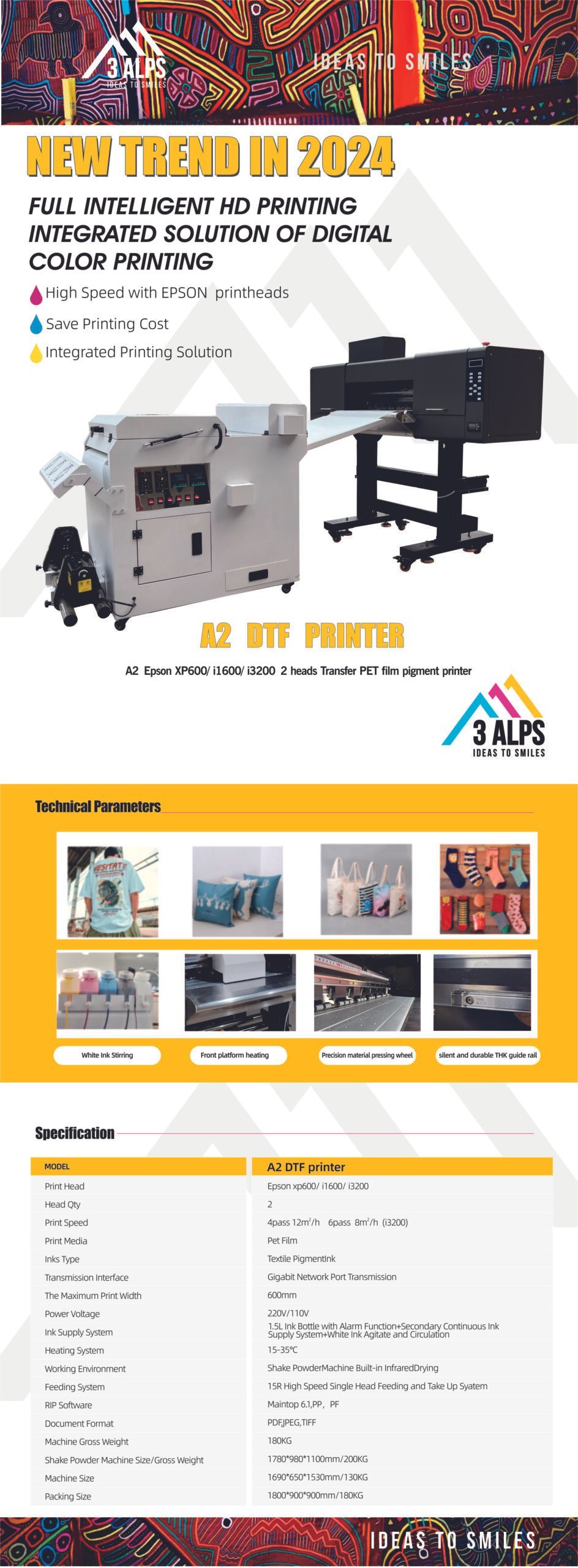 DTF Printer 3 Alps Product Brochure